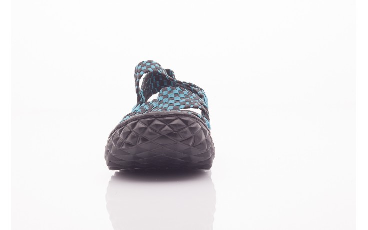 Sandały rock sandal 4 petrol-black, niebieskie/ czarny, materiał  - rock - nasze marki