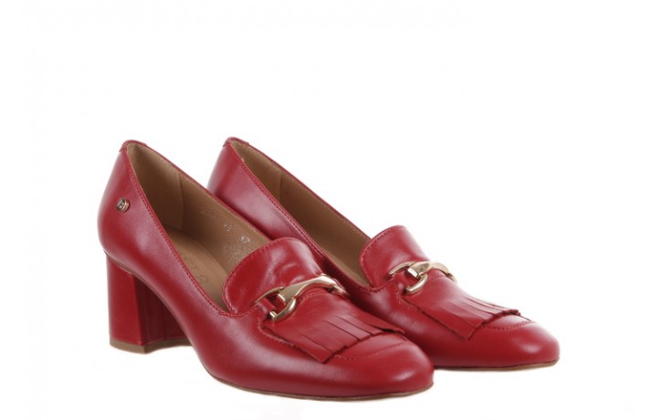 Bayla-156 3300 bufino czerwone - na słupku - czółenka - buty damskie - kobieta 1