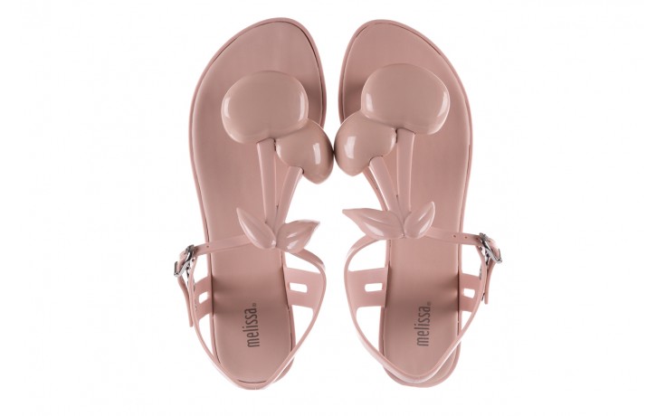 Sandały melissa solar iv ad pink, róż, guma - sale - buty damskie - kobieta 4