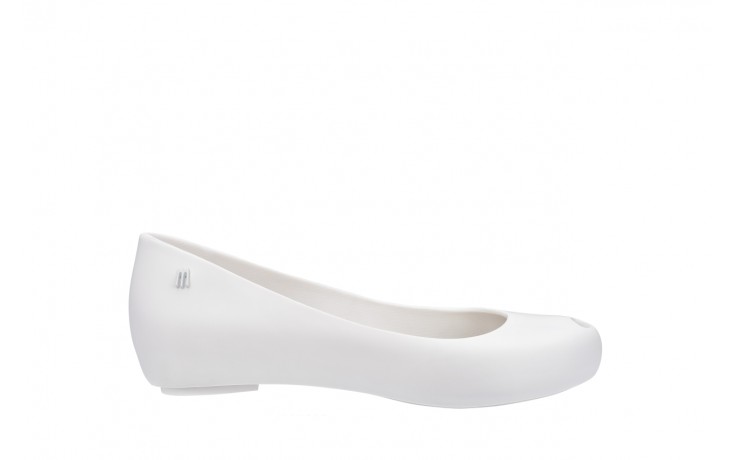 Baleriny melissa ultragirl basic ad white, biały, guma - wygodne buty - trendy - kobieta