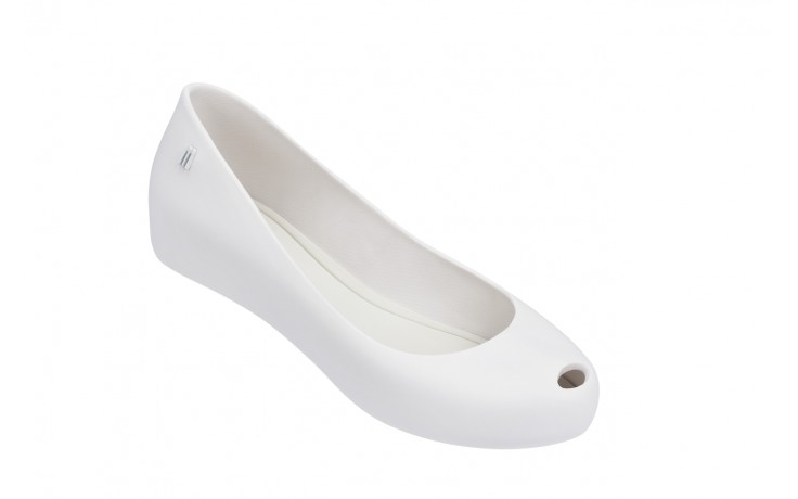 Baleriny melissa ultragirl basic ad white, biały, guma - wygodne buty - trendy - kobieta 1