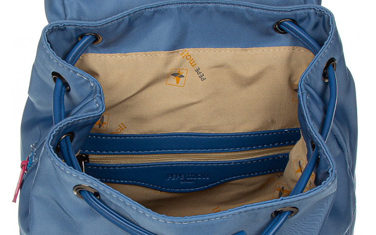 Plecak pepe moll 21141 poly kid jeans, niebieski, tkanina - akcesoria - kobieta 4