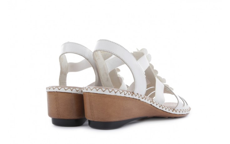 Rieker 66170-80 white - na koturnie - sandały - buty damskie - kobieta 3
