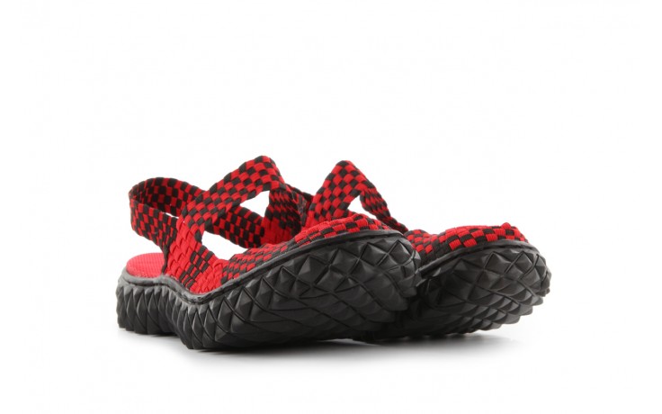Sandały rock over sandal red-black, czarny/ czerwony, materiał - rock - nasze marki 1