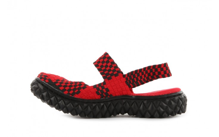 Sandały rock over sandal red-black, czarny/ czerwony, materiał - rock - nasze marki 2