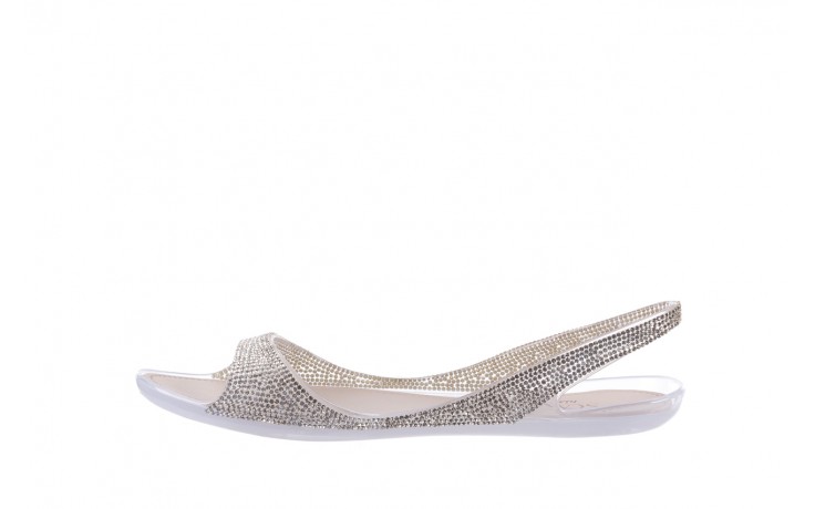 Sandały sca'viola b-62 silver, srebrny, silikon - płaskie - sandały - buty damskie - kobieta 3