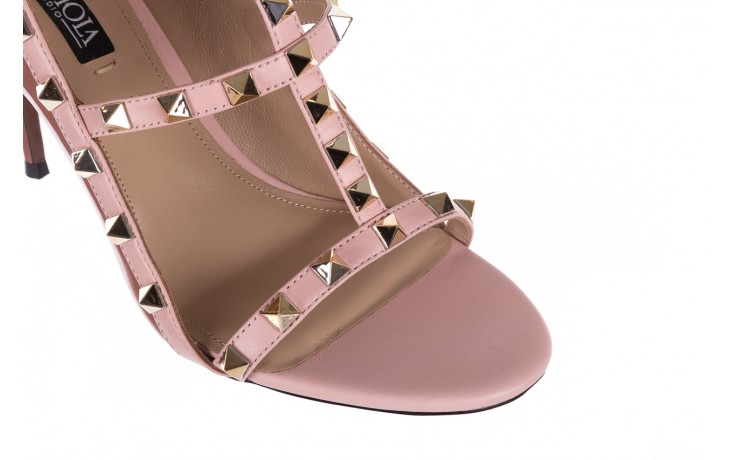Sandały sca'viola f-54 dark pink, róż, skóra naturalna  - na szpilce - sandały - buty damskie - kobieta 7