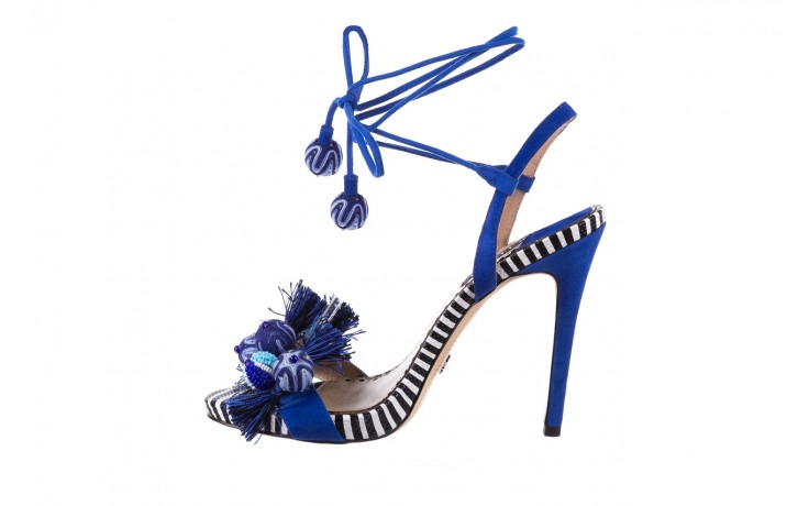 Sca'viola p-08 blue - skórzane - sandały - buty damskie - kobieta 3