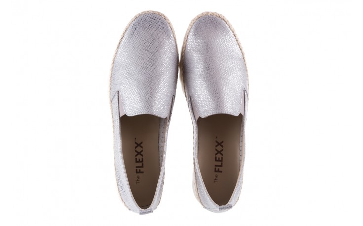 Półbuty the flexx chappie silver, srebrne, skóra naturalna  - wygodne buty - trendy - kobieta 4