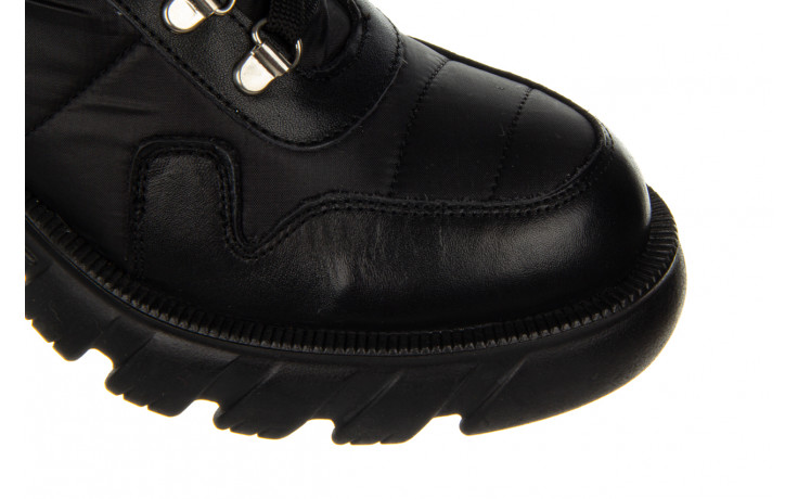 Trzewiki bayla-200 145 5004 siyah siyah 200031, czarny, skóra naturalna - płaskie - botki - buty damskie - kobieta 5