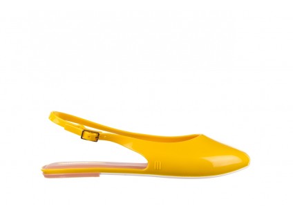 Sandały Melissa Lipstick Ad Yellow Brown White, Żółty, Guma 