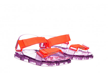 Sandały Melissa Papete Wide AD Lilac Orange 010389, Fiolet, Guma