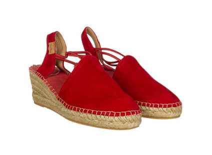 Sandały Toni Pons Tremp Vermell Red 204007, Czerwony, Skóra naturalna